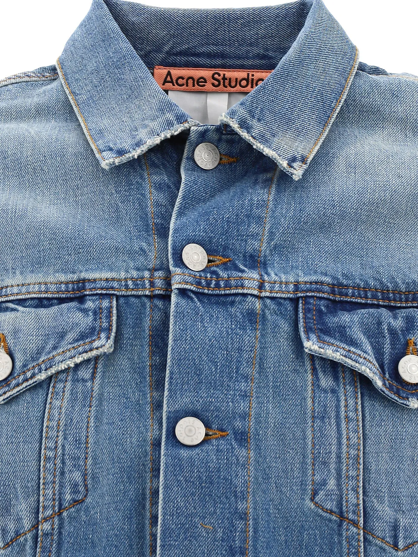 Acne Studios Buttoned Long-Sleeved Denim Jacket