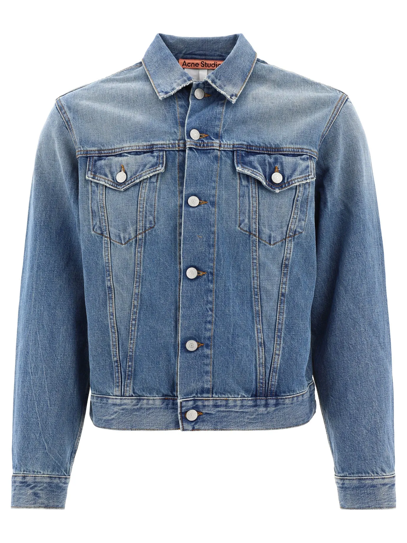 Acne Studios Buttoned Long-Sleeved Denim Jacket