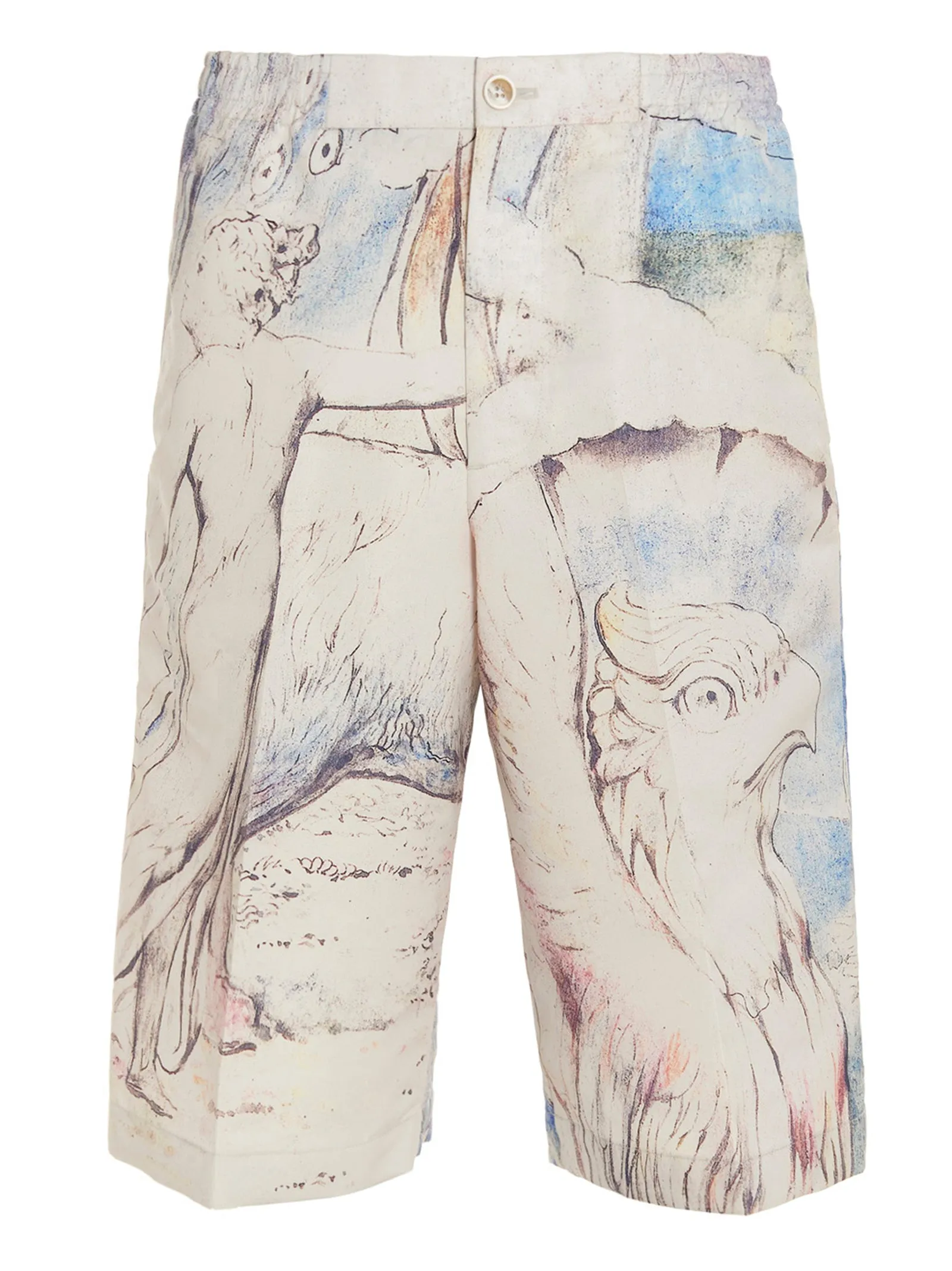 Alexander McQueen Allover Printed Chino Shorts