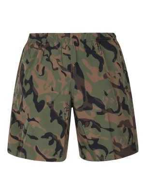 Alexander McQueen Camouflage Printed Straight Leg Swim Shorts