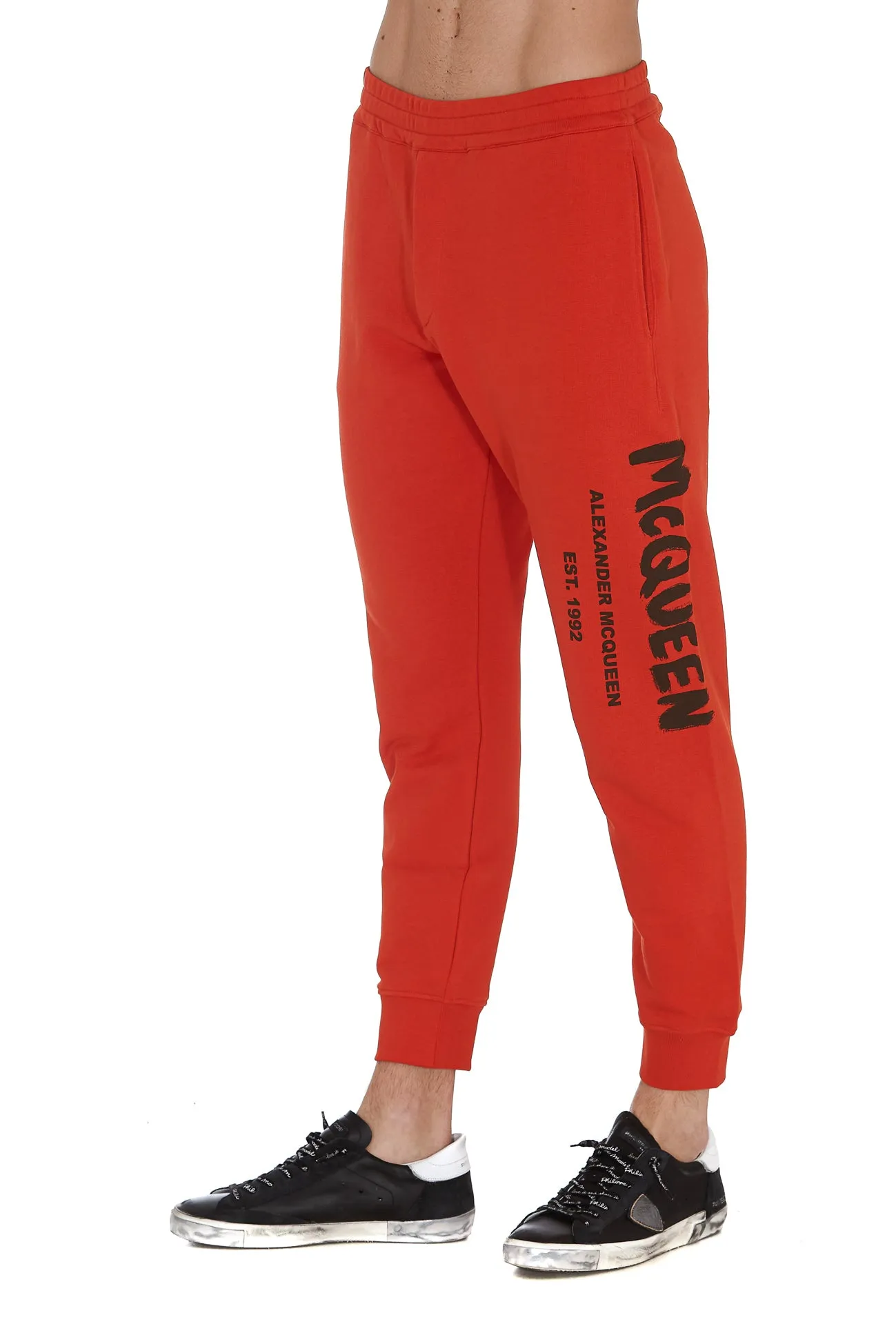 Alexander McQueen Graffiti Logo Print Track Pants