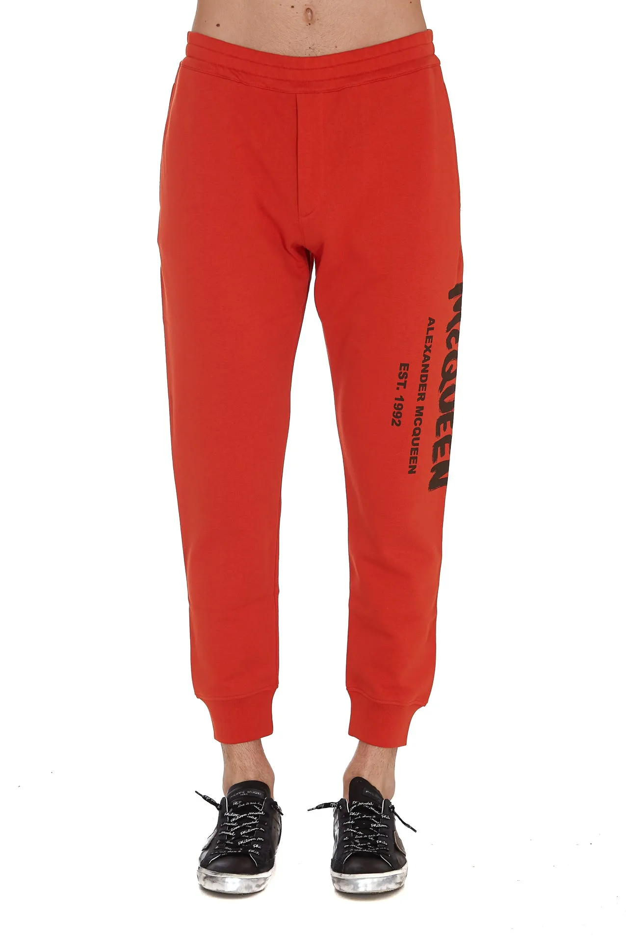 Alexander McQueen Graffiti Logo Print Track Pants
