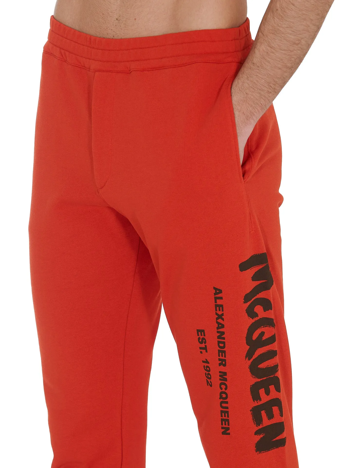 Alexander McQueen Graffiti Logo Print Track Pants