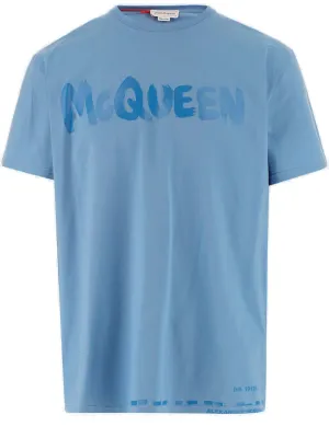 Alexander McQueen Logo Print Crewneck T-Shirt