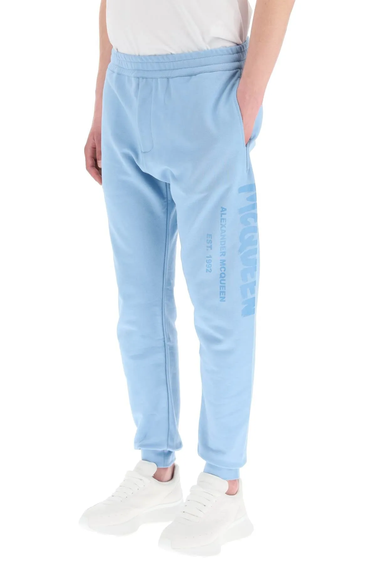 Alexander McQueen Logo Print Jogging Pants