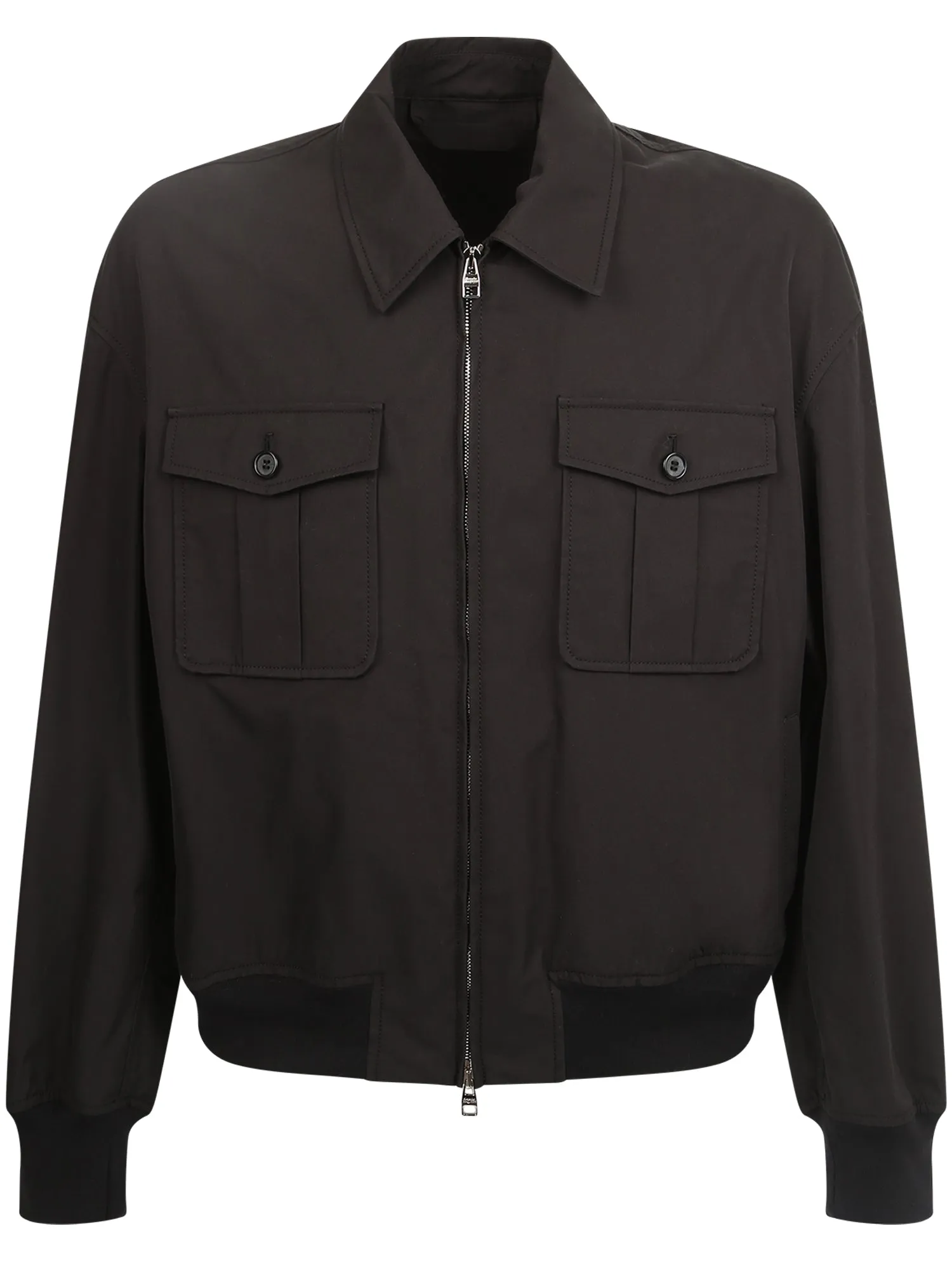 Alexander McQueen Logo Printed Bomber Jacket