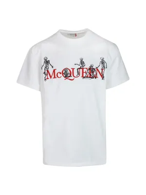 Alexander McQueen Logo Printed Crewneck T-Shirt