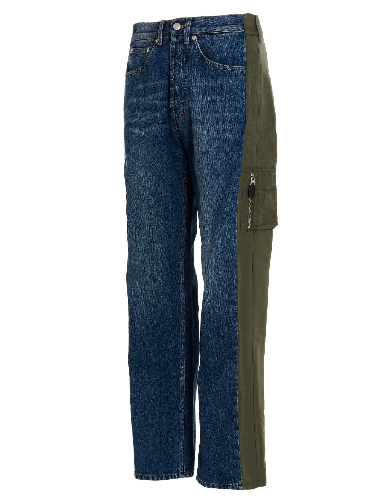Alexander McQueen Panelled Straight Leg Jeans