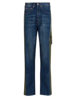 Alexander McQueen Panelled Straight Leg Jeans