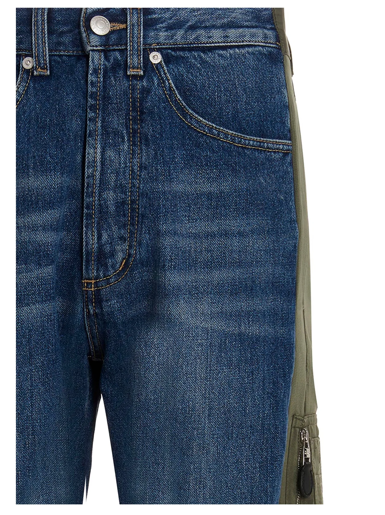 Alexander McQueen Panelled Straight Leg Jeans