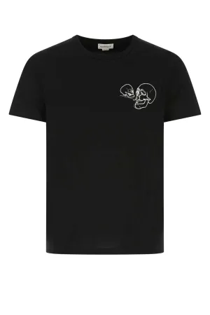 Alexander McQueen Skull Embroidered Crewneck T-Shirt