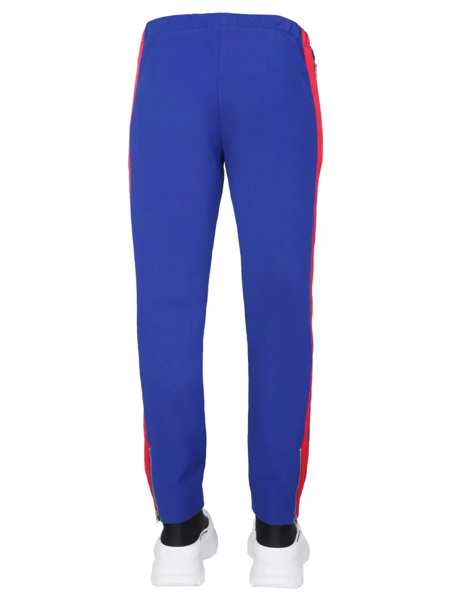Alexander McQueen Skull Embroidered Straight-Leg Pants