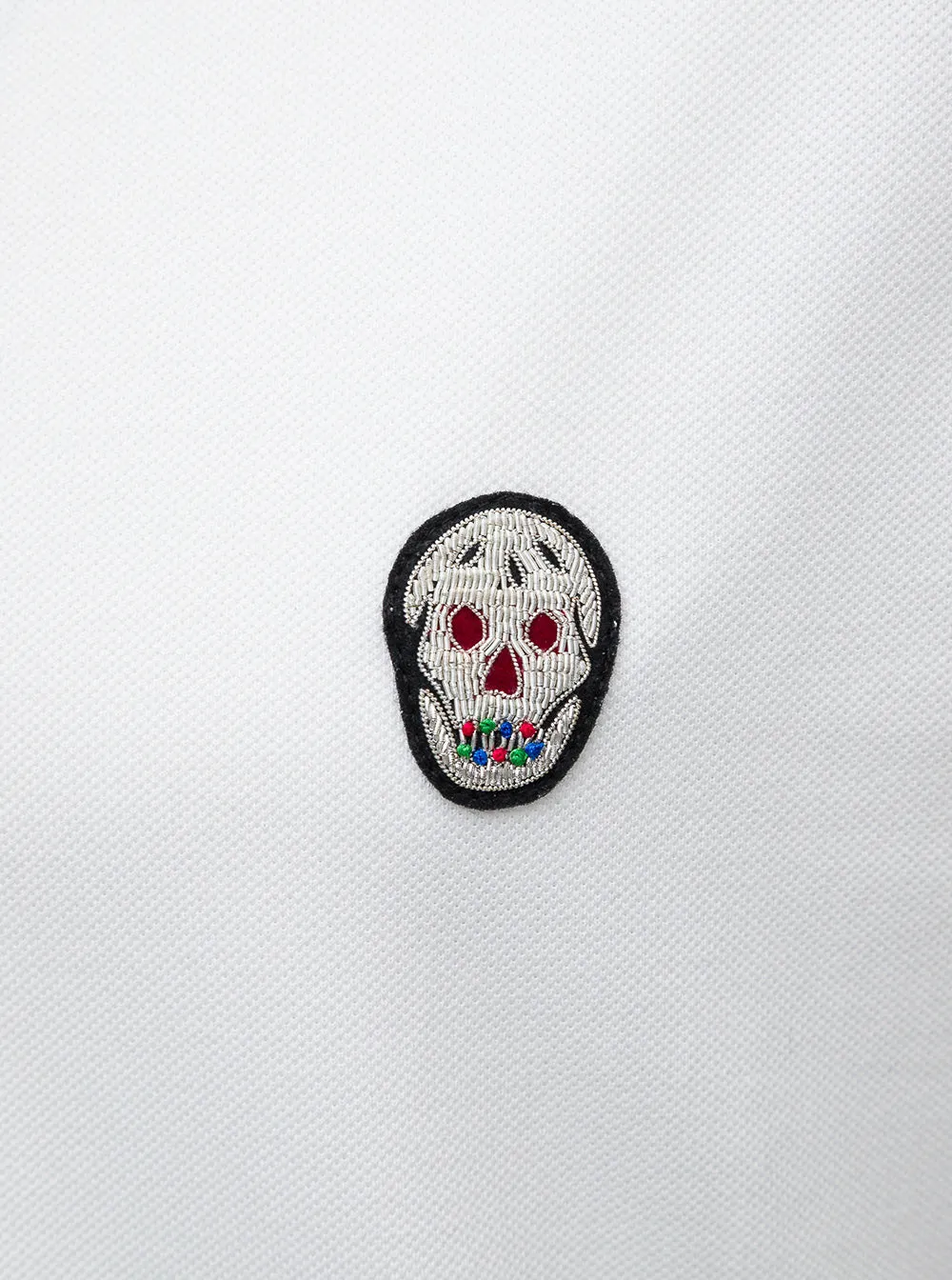 Alexander McQueen Skull Patch Polo Shirt