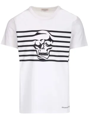 Alexander McQueen Skull Printed Crewneck T-Shirt