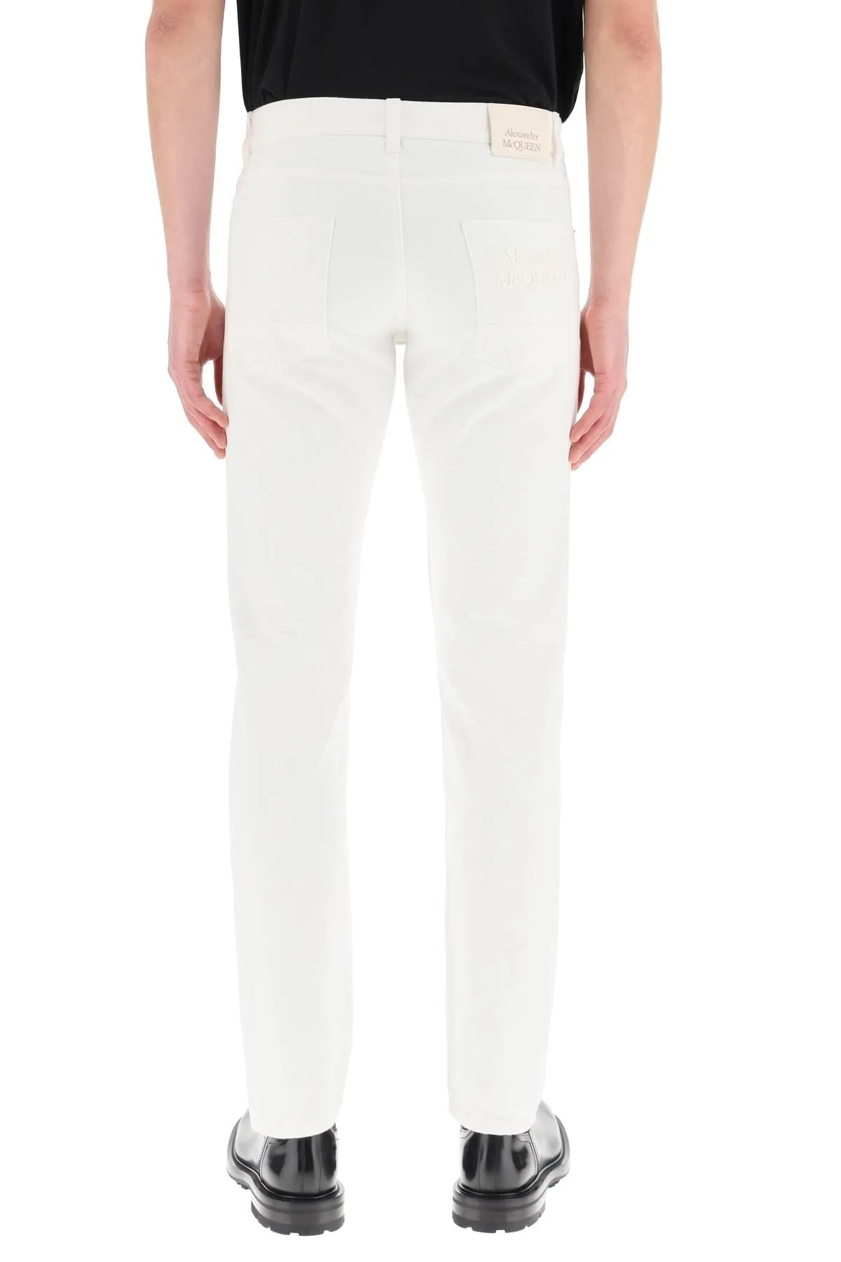 Alexander McQueen Straight Leg Tailored Jeans