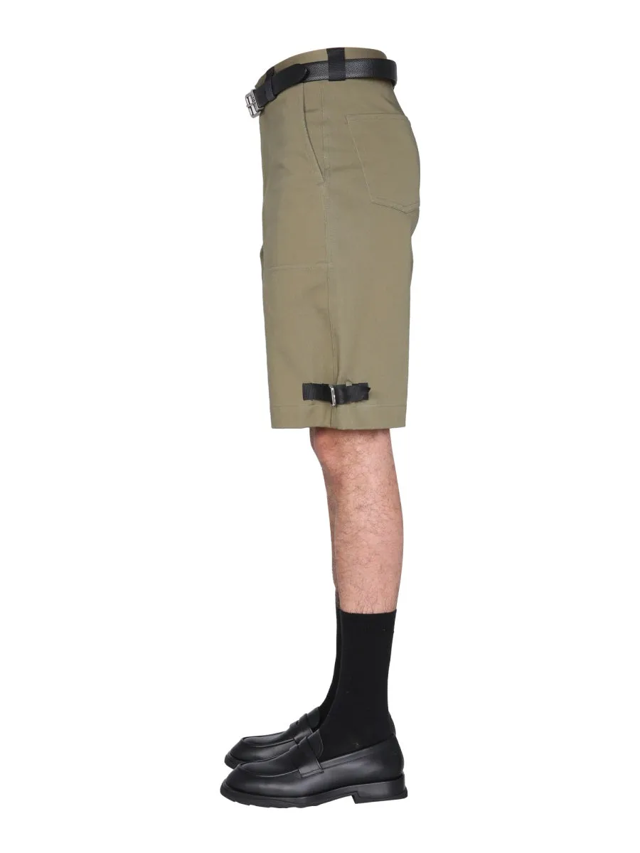 Alexander McQueen Strap Detailed Shorts