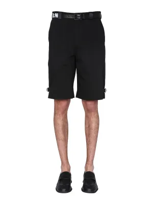 Alexander McQueen Strap Detailed Shorts
