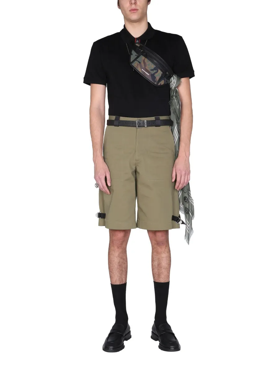 Alexander McQueen Strap Detailed Shorts