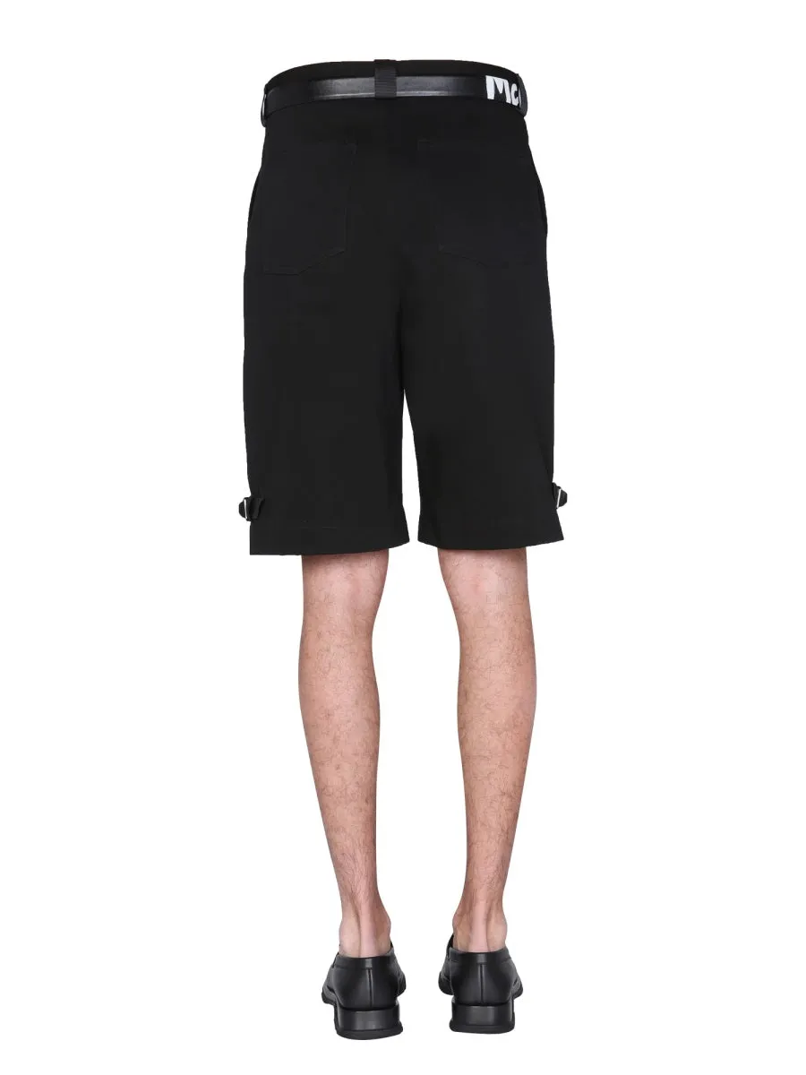 Alexander McQueen Strap Detailed Shorts