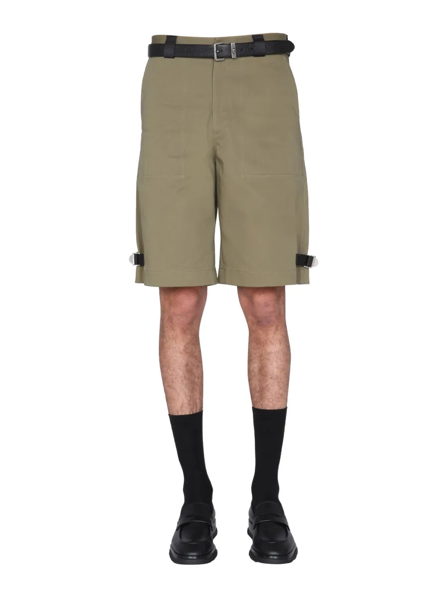 Alexander McQueen Strap Detailed Shorts