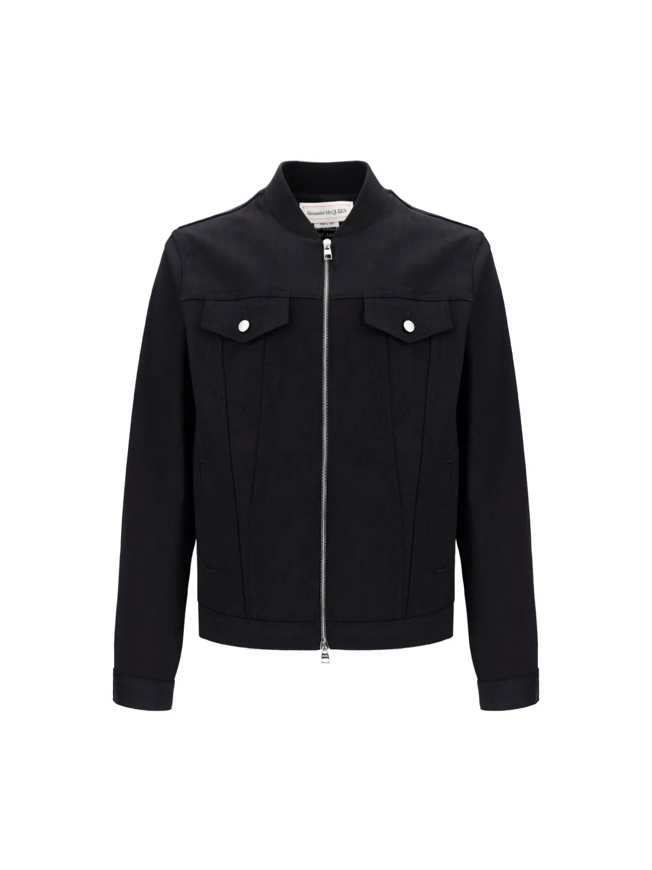 Alexander McQueen Zip-Up Denim Jacket