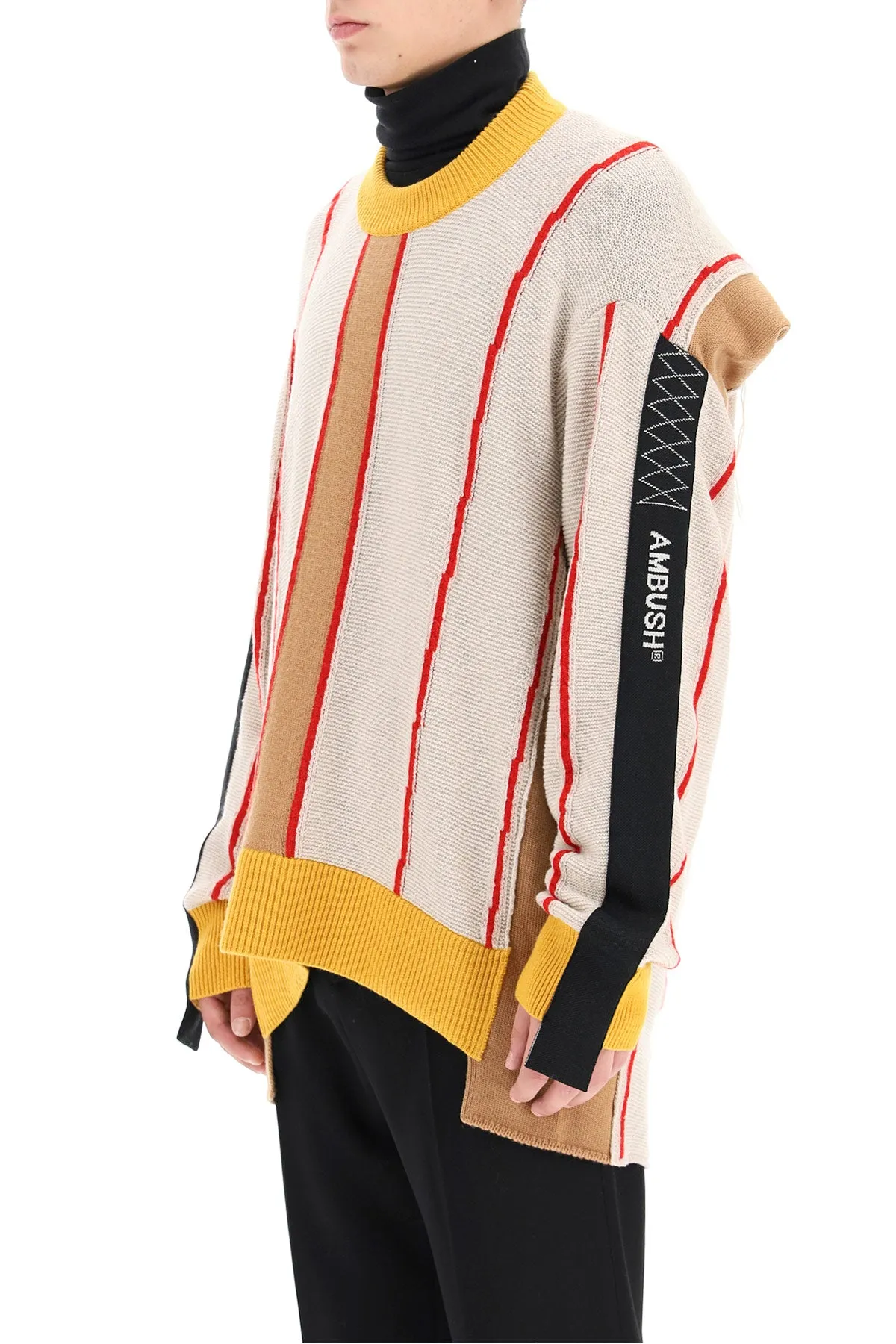 Ambush Deconstructed Striped Sweater