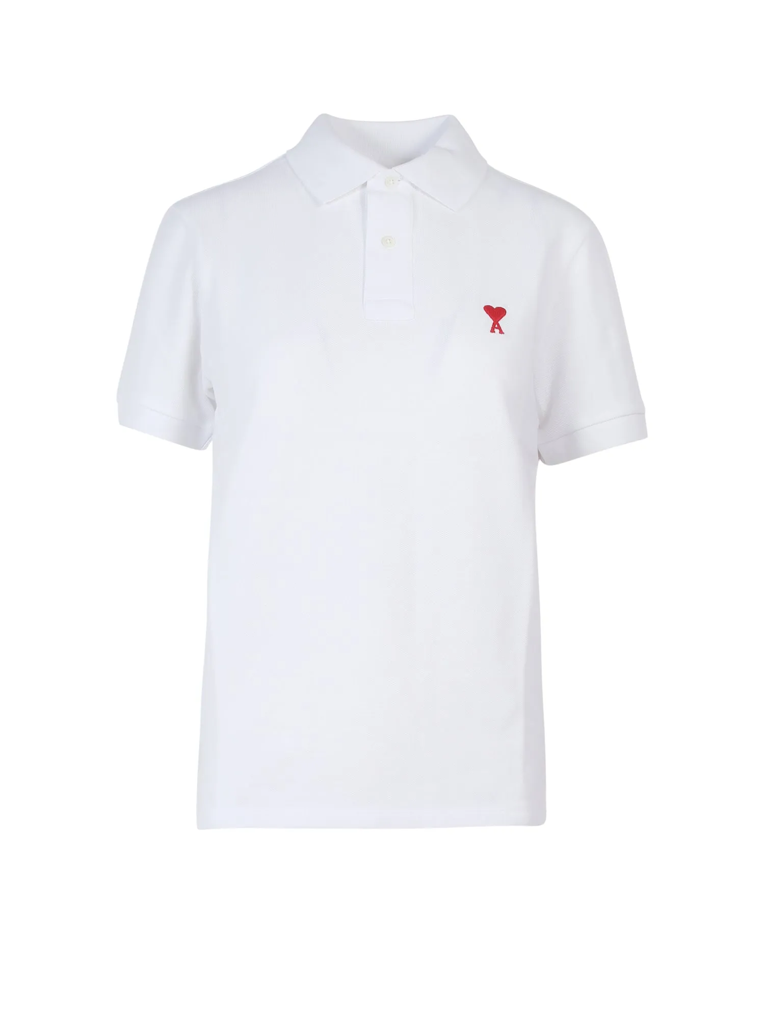 AMI Logo Embroidered Polo Shirt
