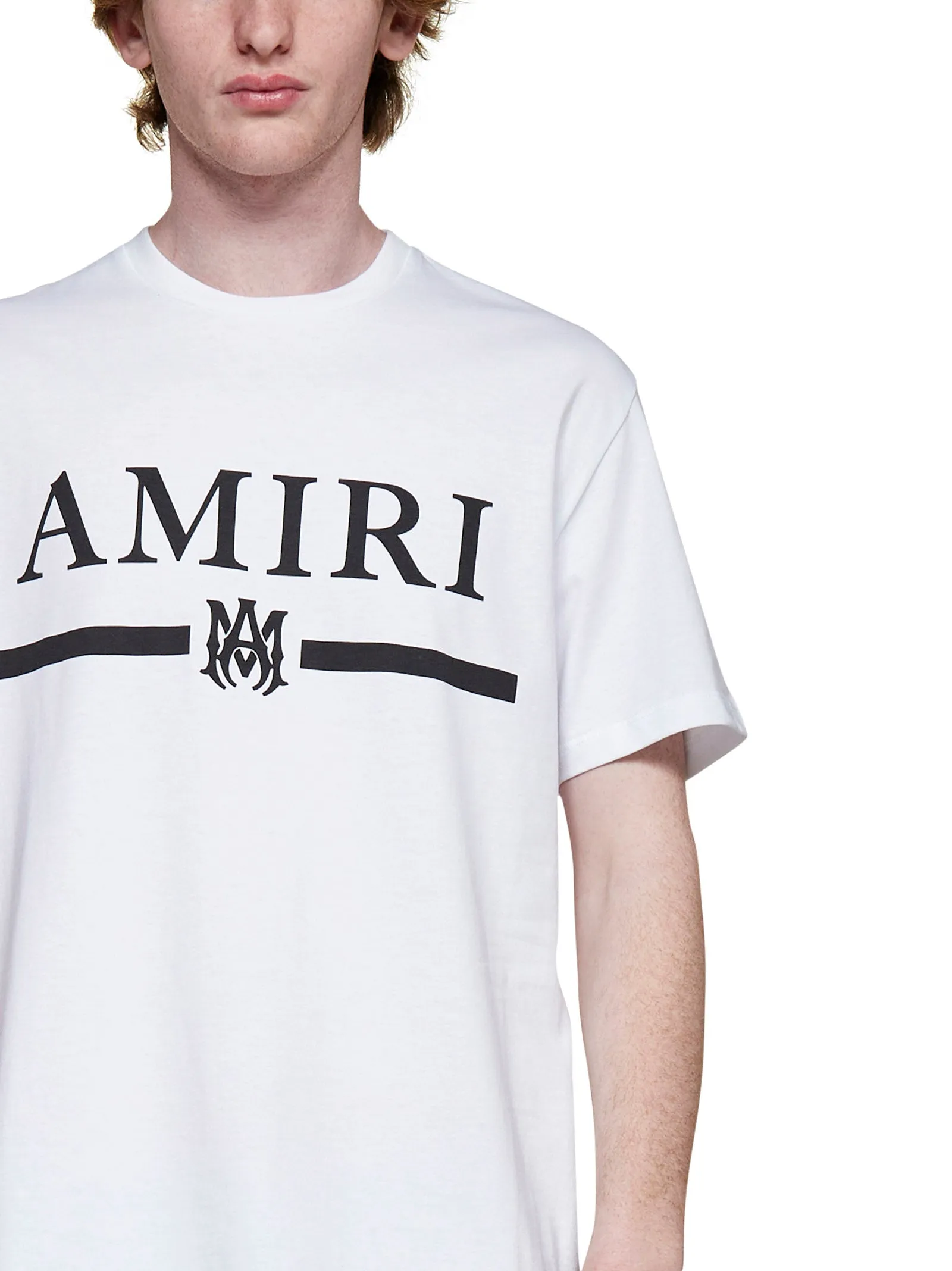 Amiri Logo Printed Crewneck T-Shirt