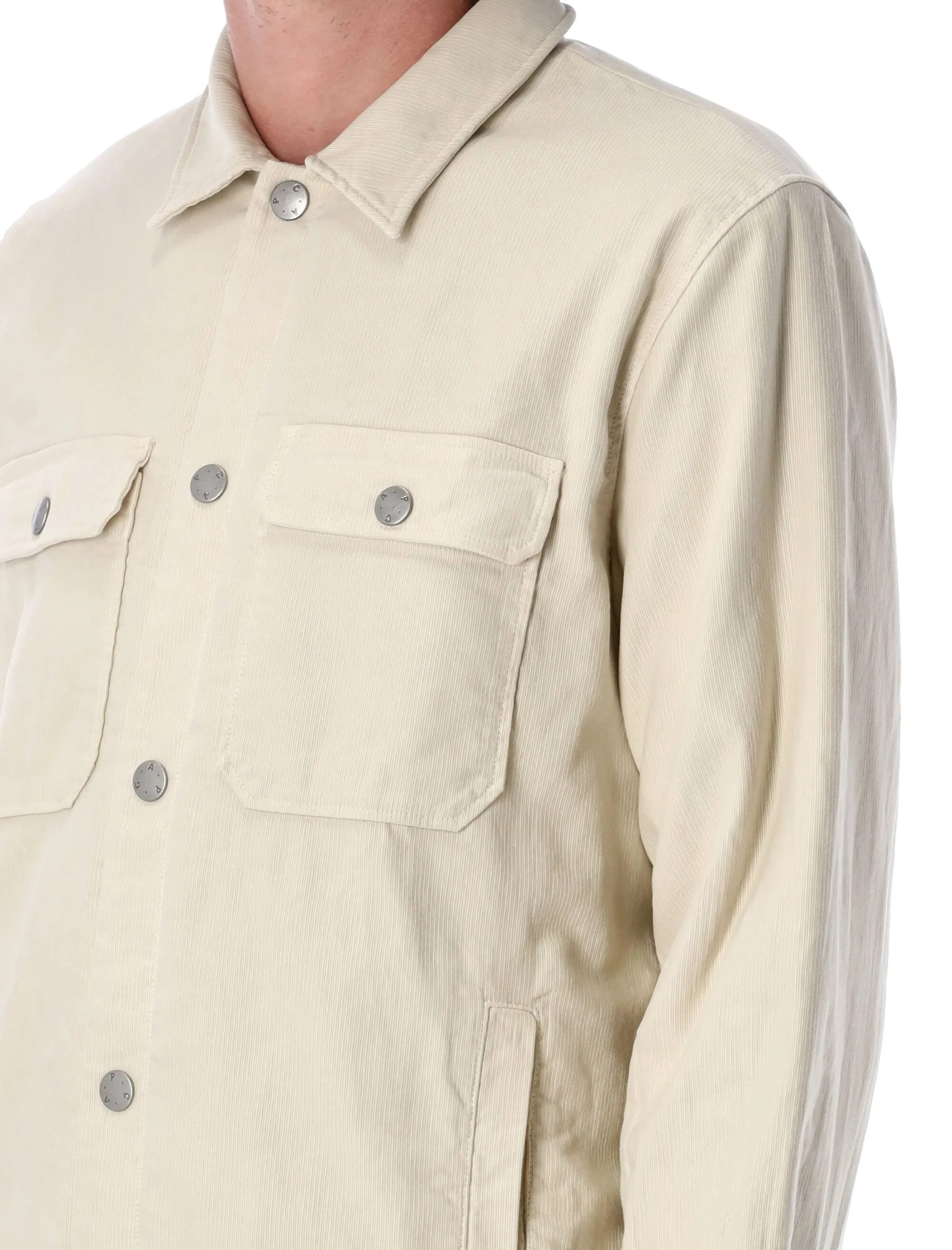 A.P.C Long-Sleeve Button Up Shirt Jacket