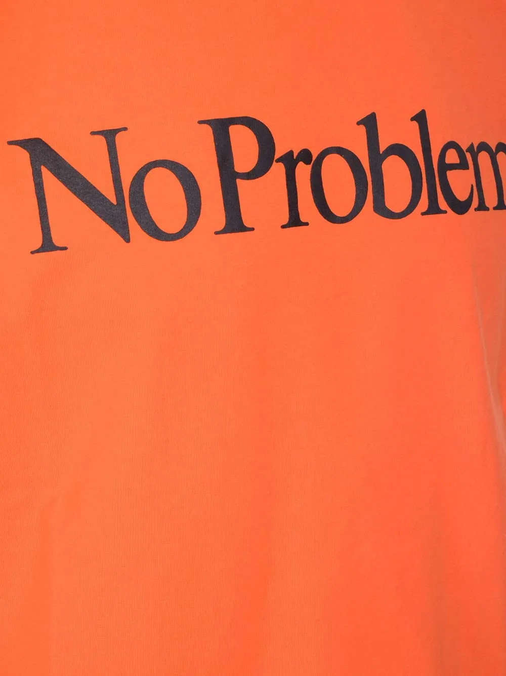 Aries No Problemo Slogan Printed Crewneck T-Shirt