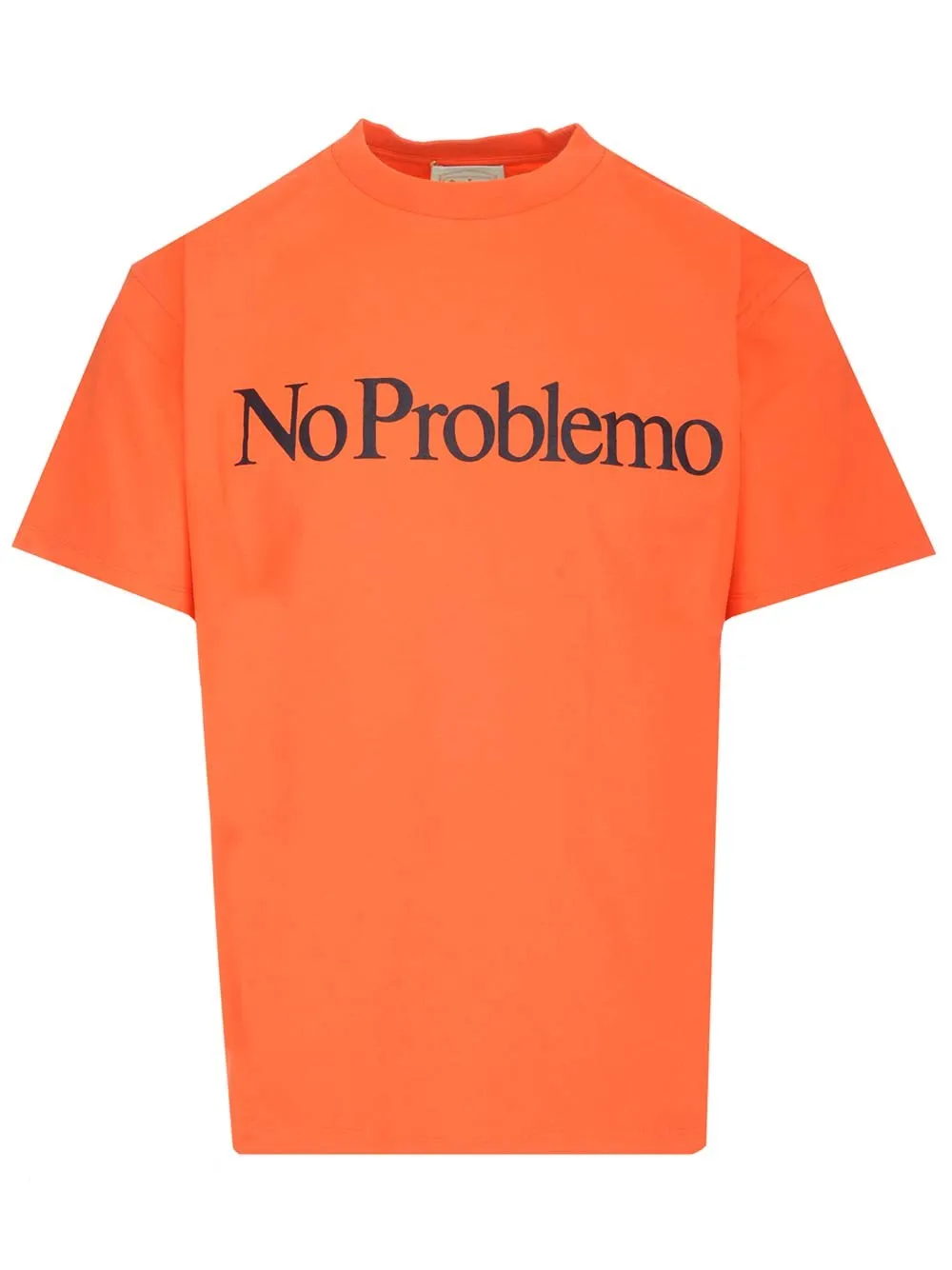 Aries No Problemo Slogan Printed Crewneck T-Shirt