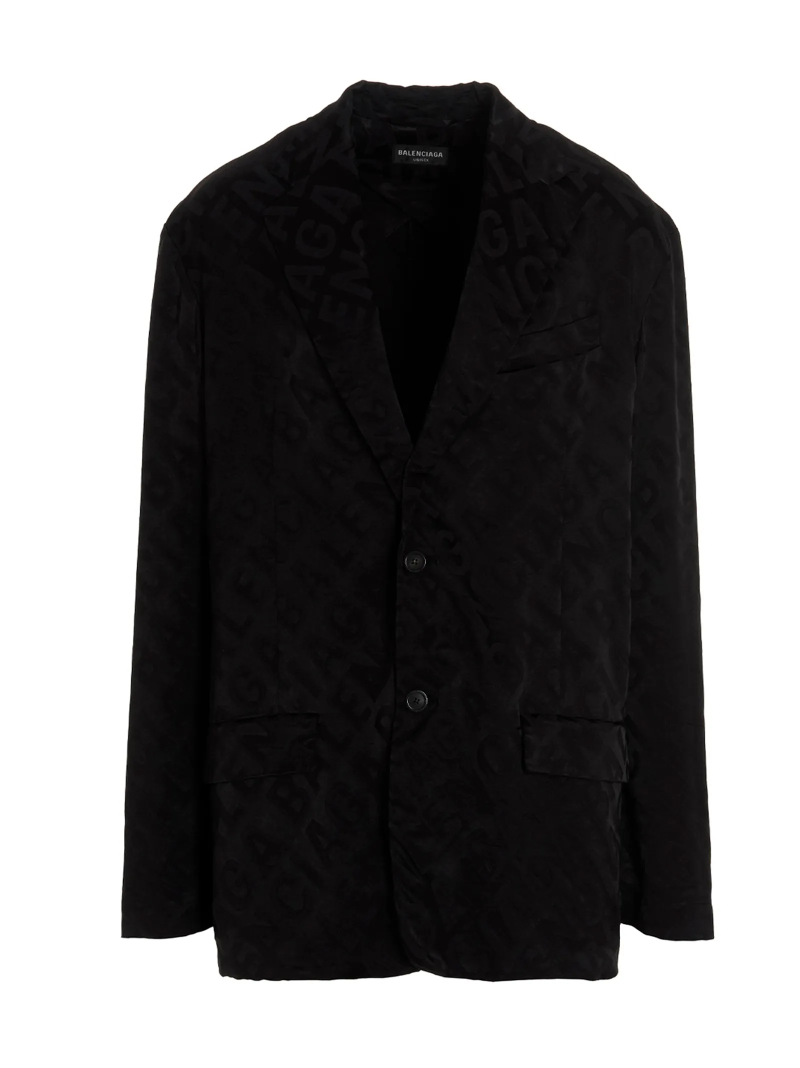 Balenciaga Logo Detailed Single-Breasted Jacket