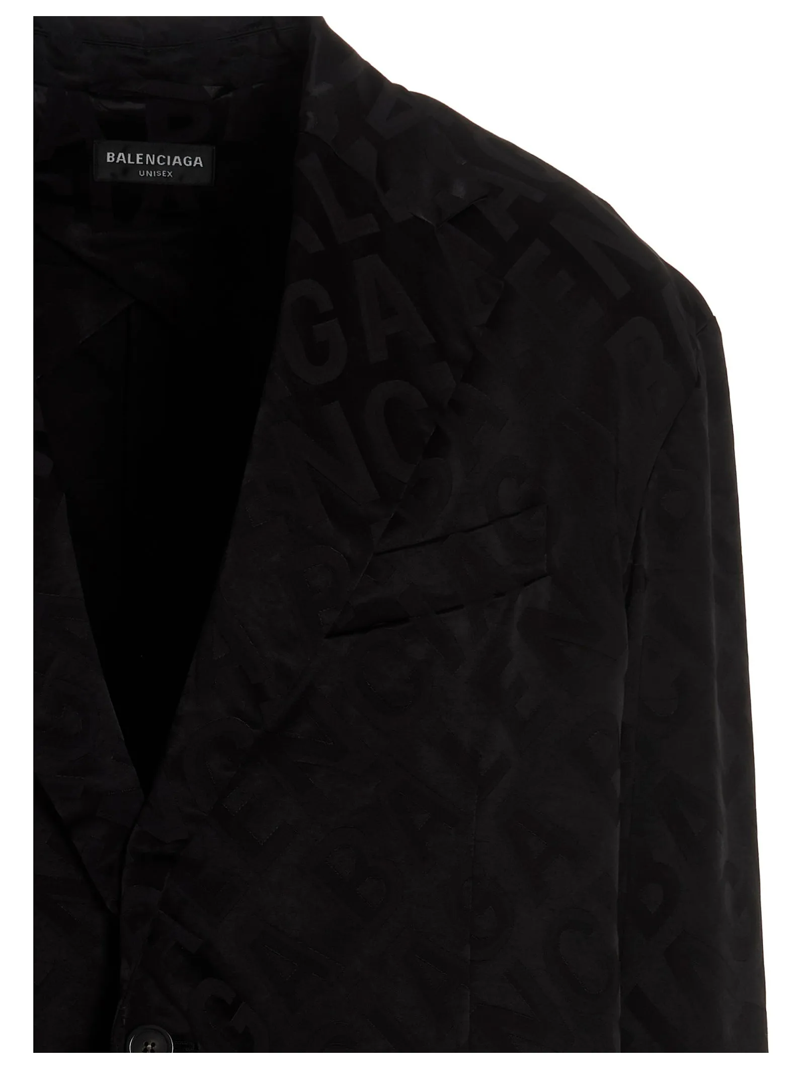 Balenciaga Logo Detailed Single-Breasted Jacket