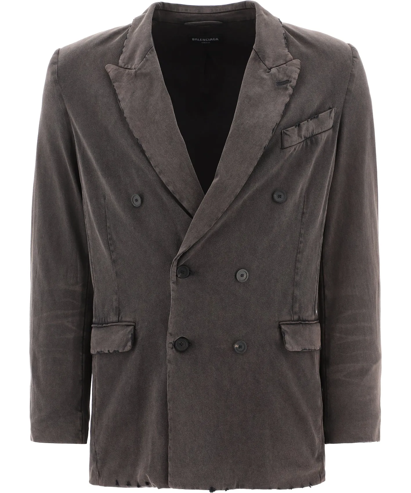 Balenciaga Slim Worn-Out Double-Breasted Jacket