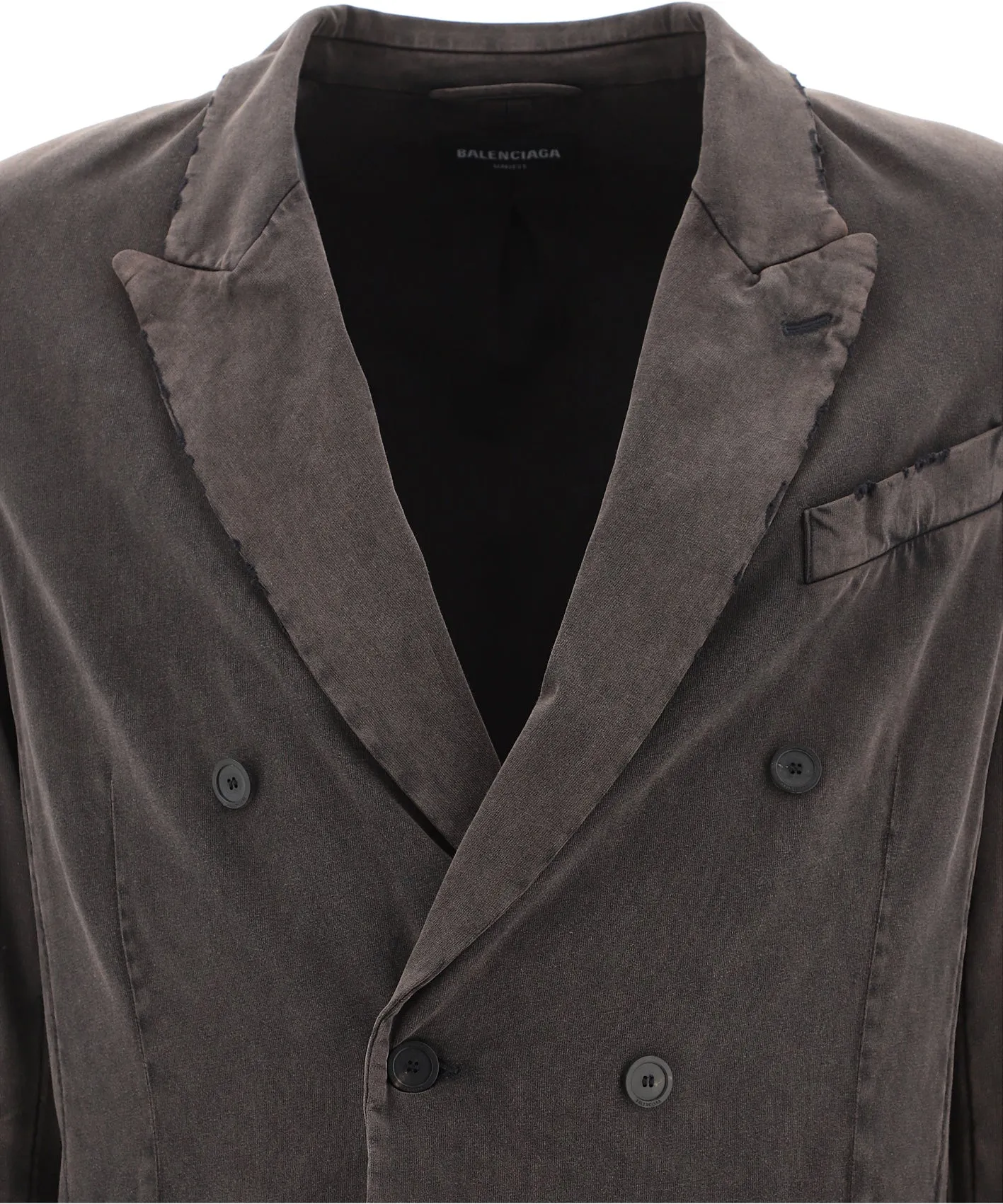 Balenciaga Slim Worn-Out Double-Breasted Jacket