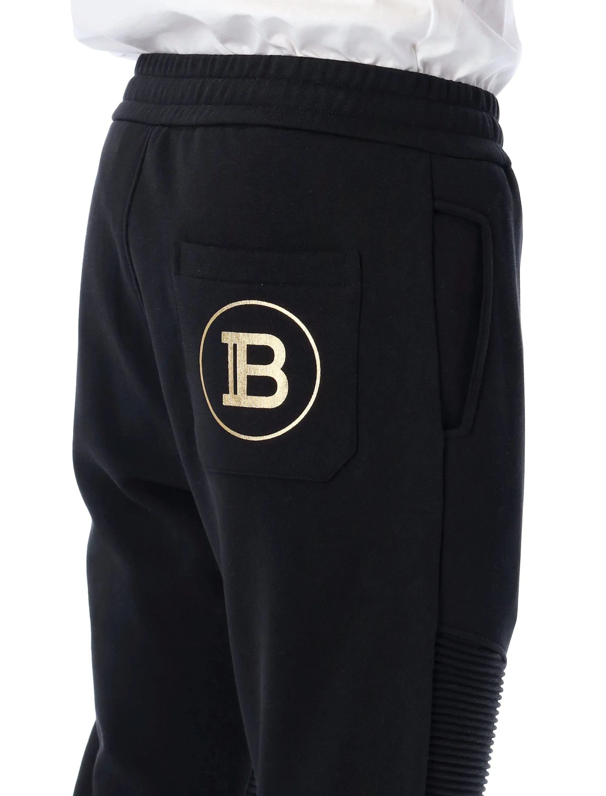 Balmain Logo Print Drawstring Track Pants