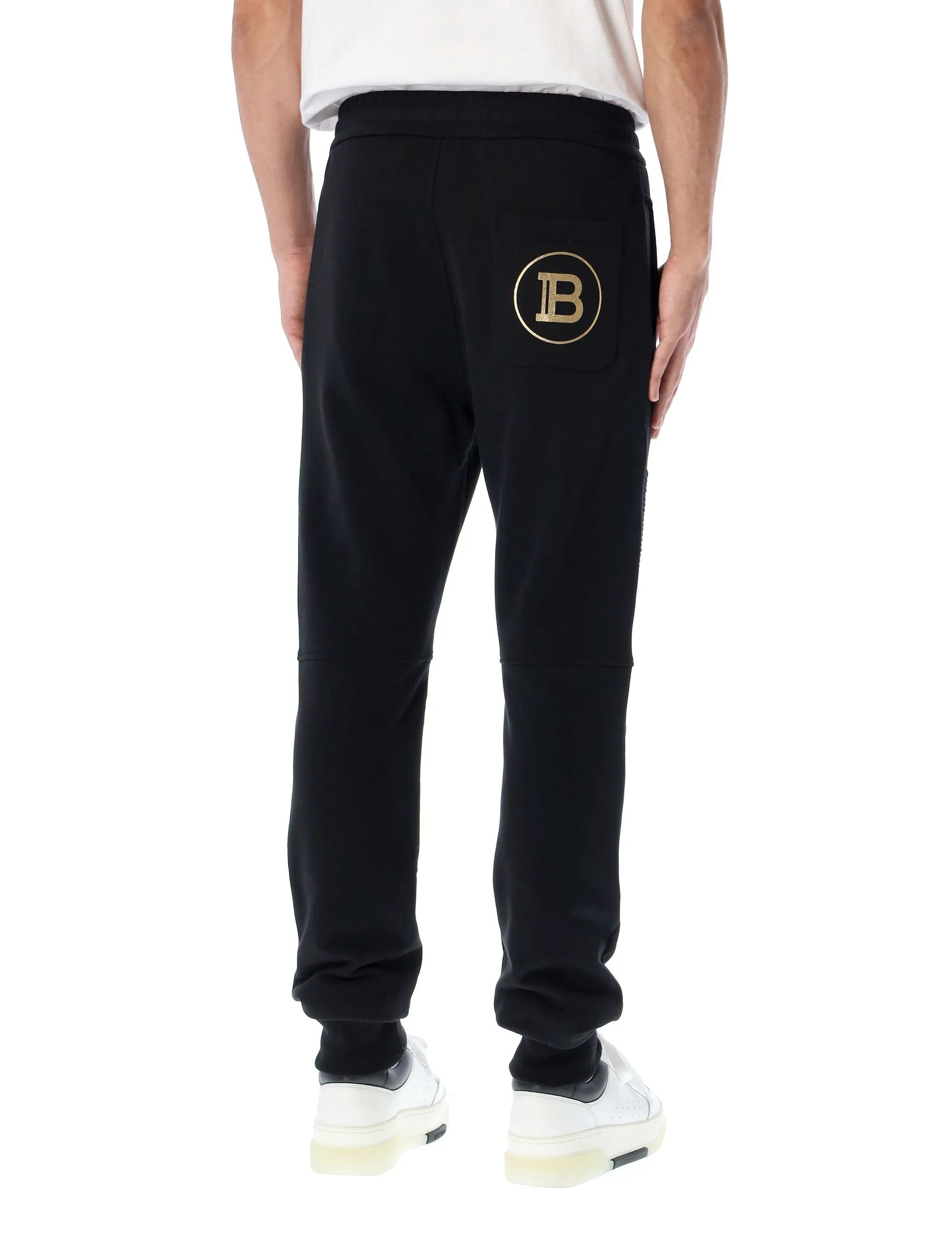 Balmain Logo Print Drawstring Track Pants