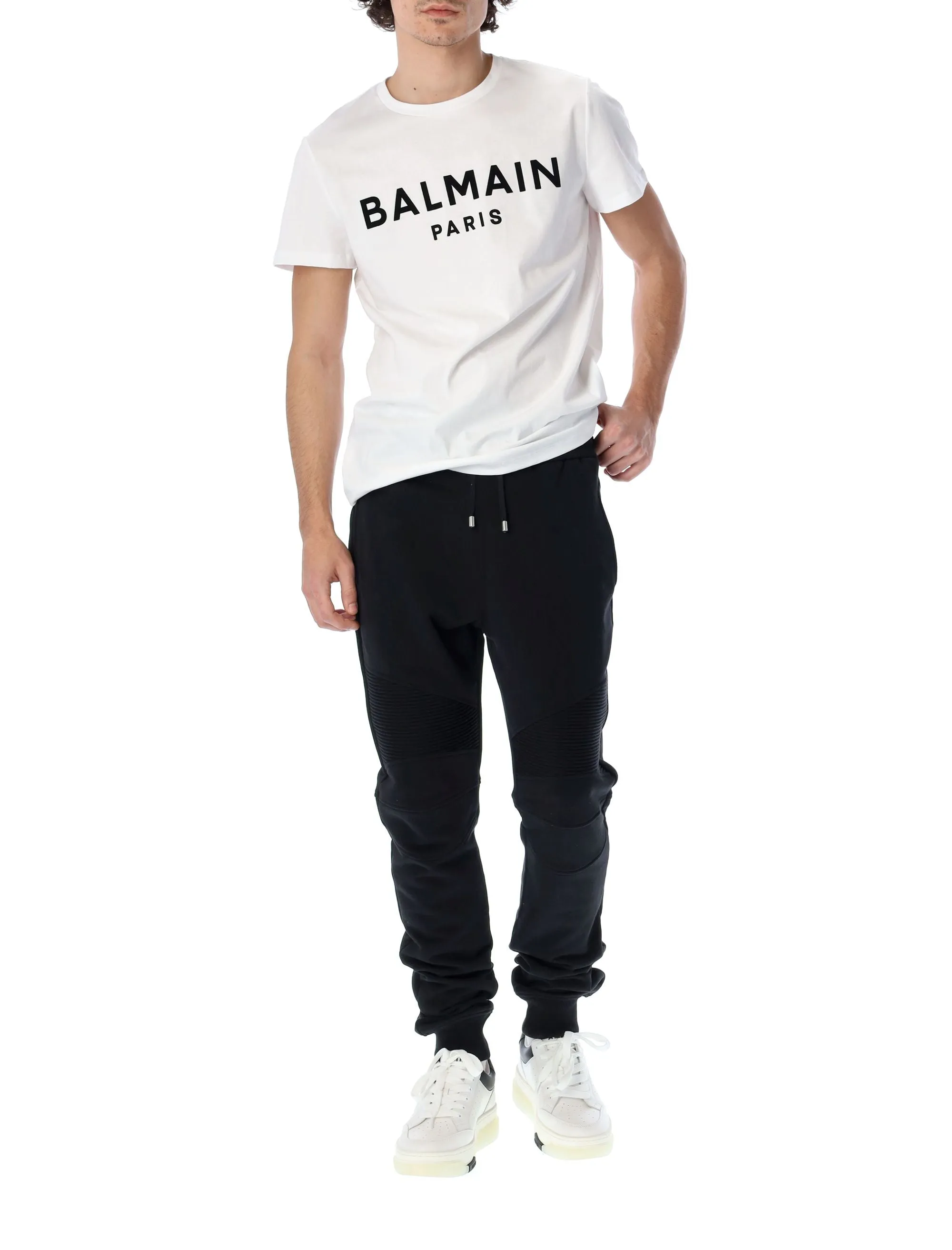 Balmain Logo Print Drawstring Track Pants