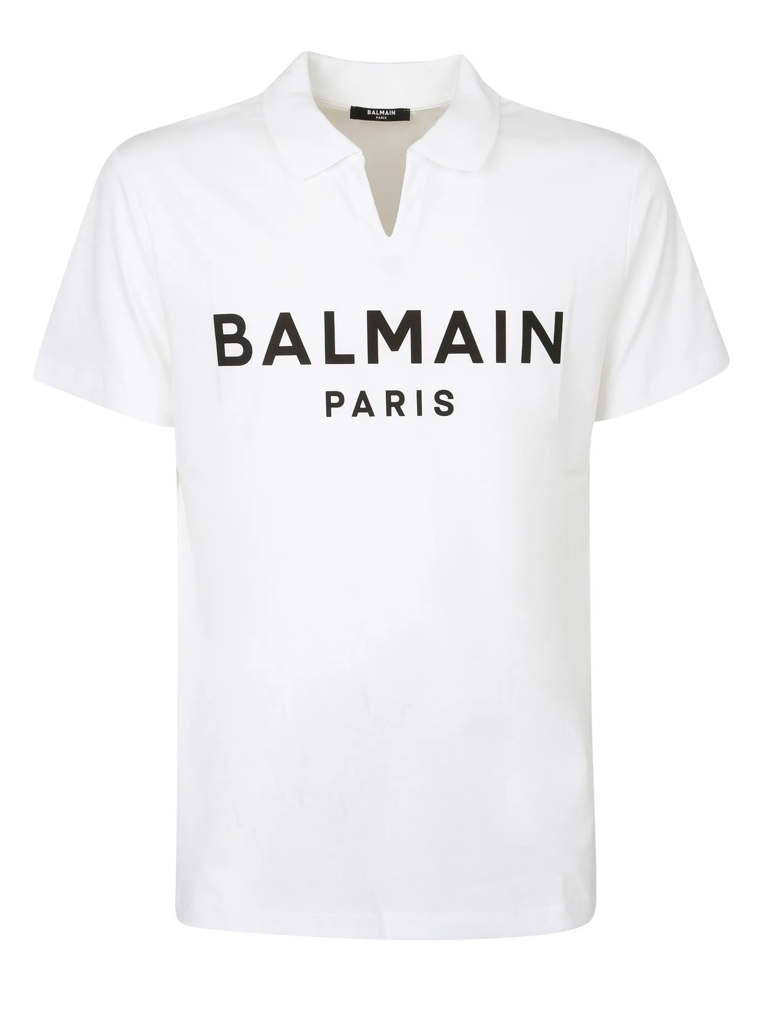 Balmain Logo Printed Short-Sleeved Polo Shirt