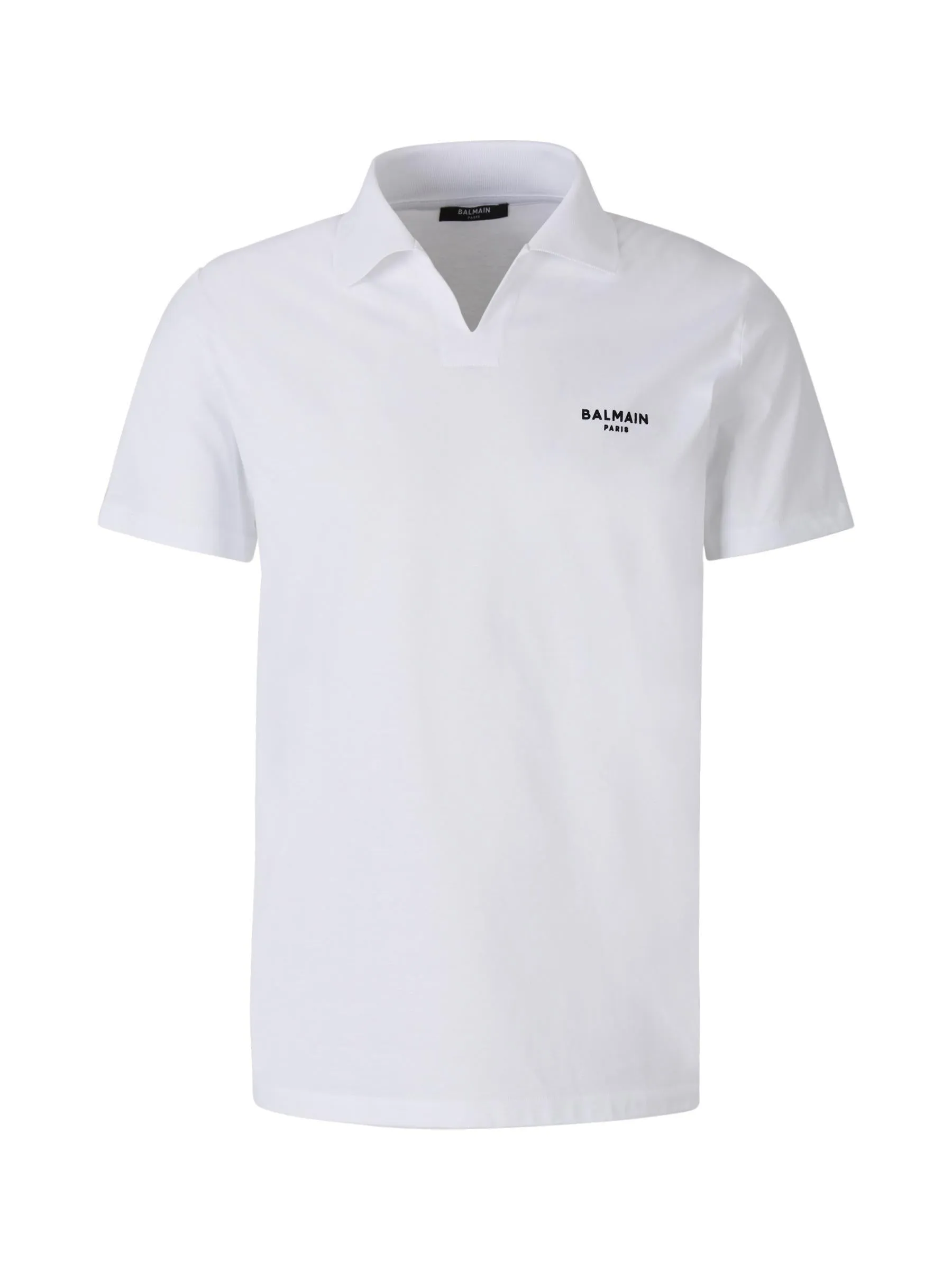 Balmain Logo Printed Short-Sleeved Polo Shirt