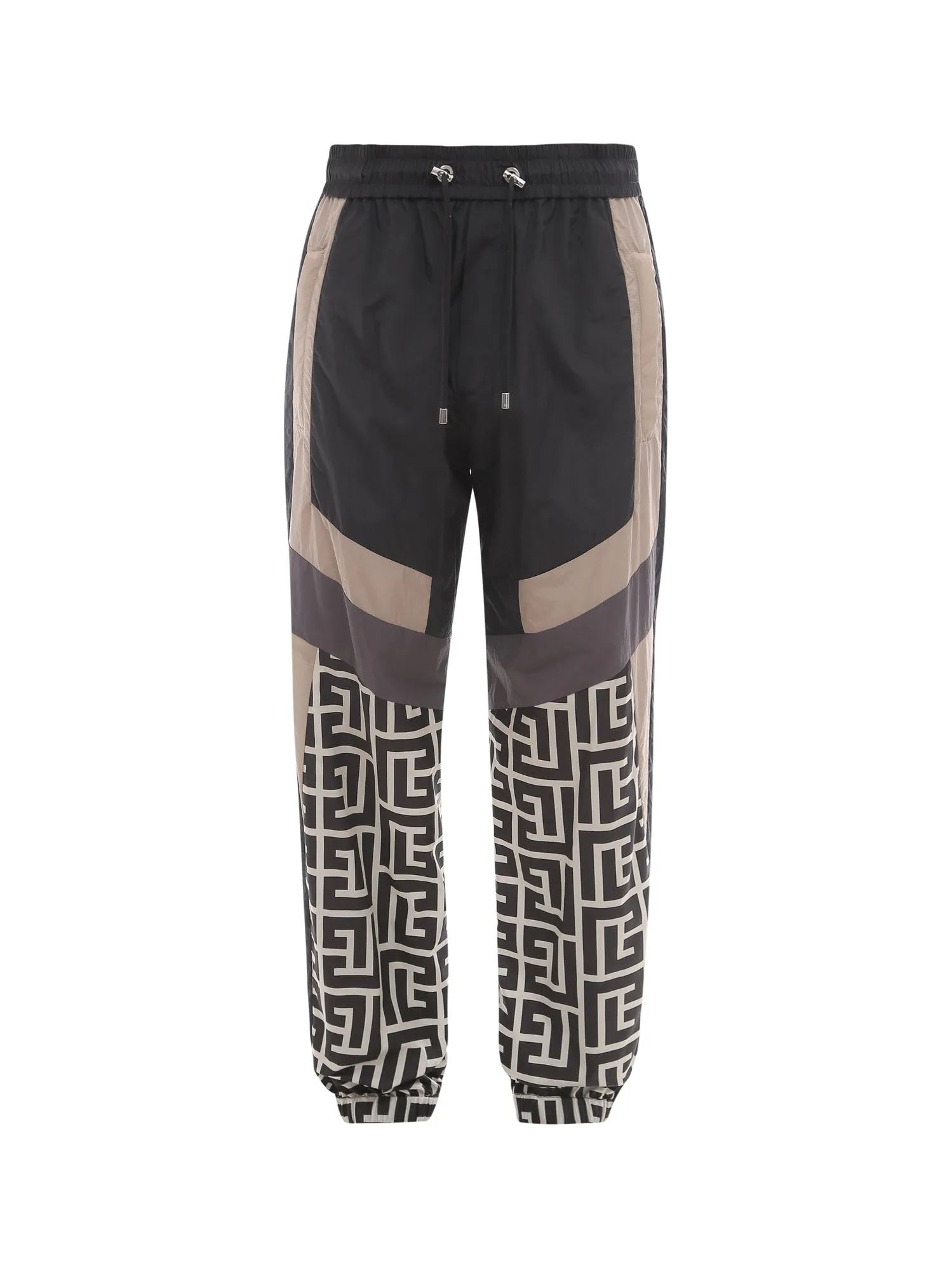 Balmain Monogram Pattern Drawstring Track Pants
