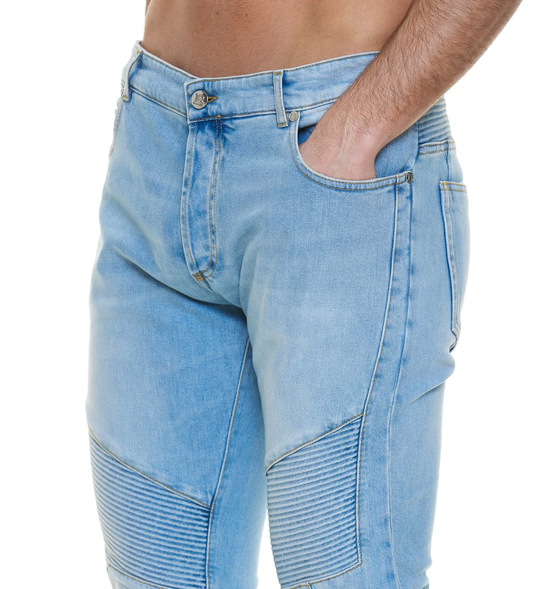 Balmain Slim Fit Mid-Rise Jeans