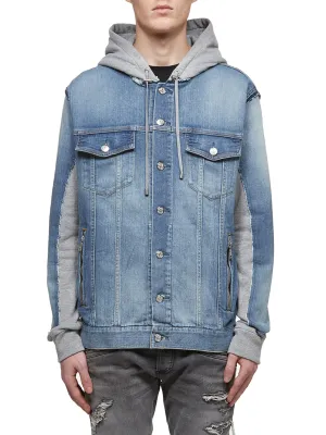 Balmain Sweater Denim Jacket