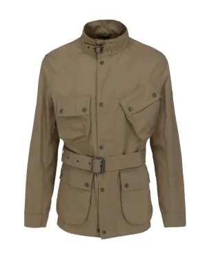 Barbour Belted Button-Up Grid Casual Jacket
