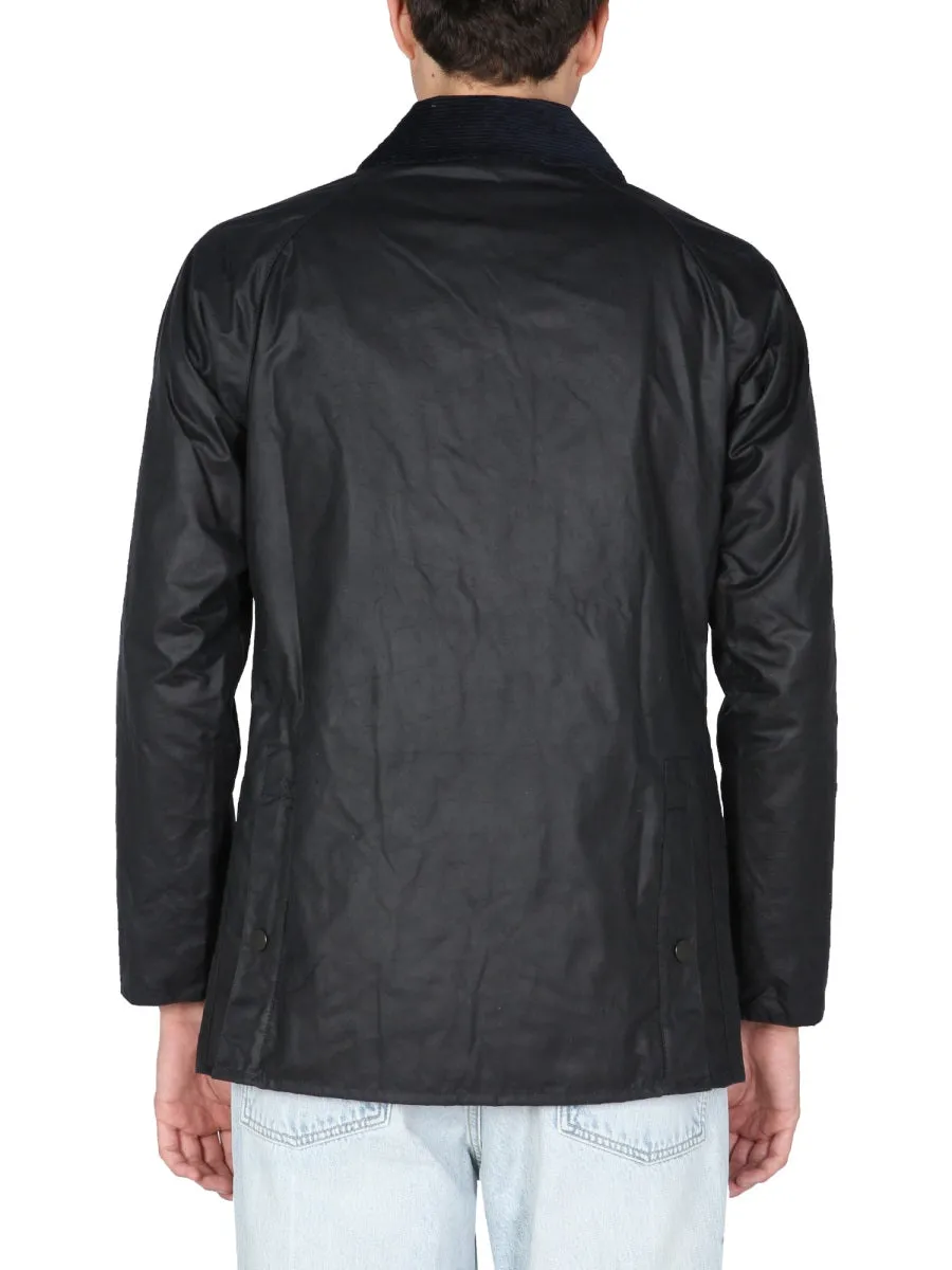 Barbour Logo Embroidered Snap-Fastening Jacket