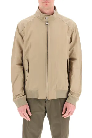 Barbour Logo Embroidered Zipped Bomber Jacket