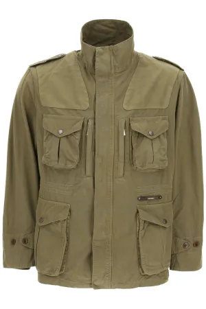 Barbour Patch-Pocket Zip-Up Jacket