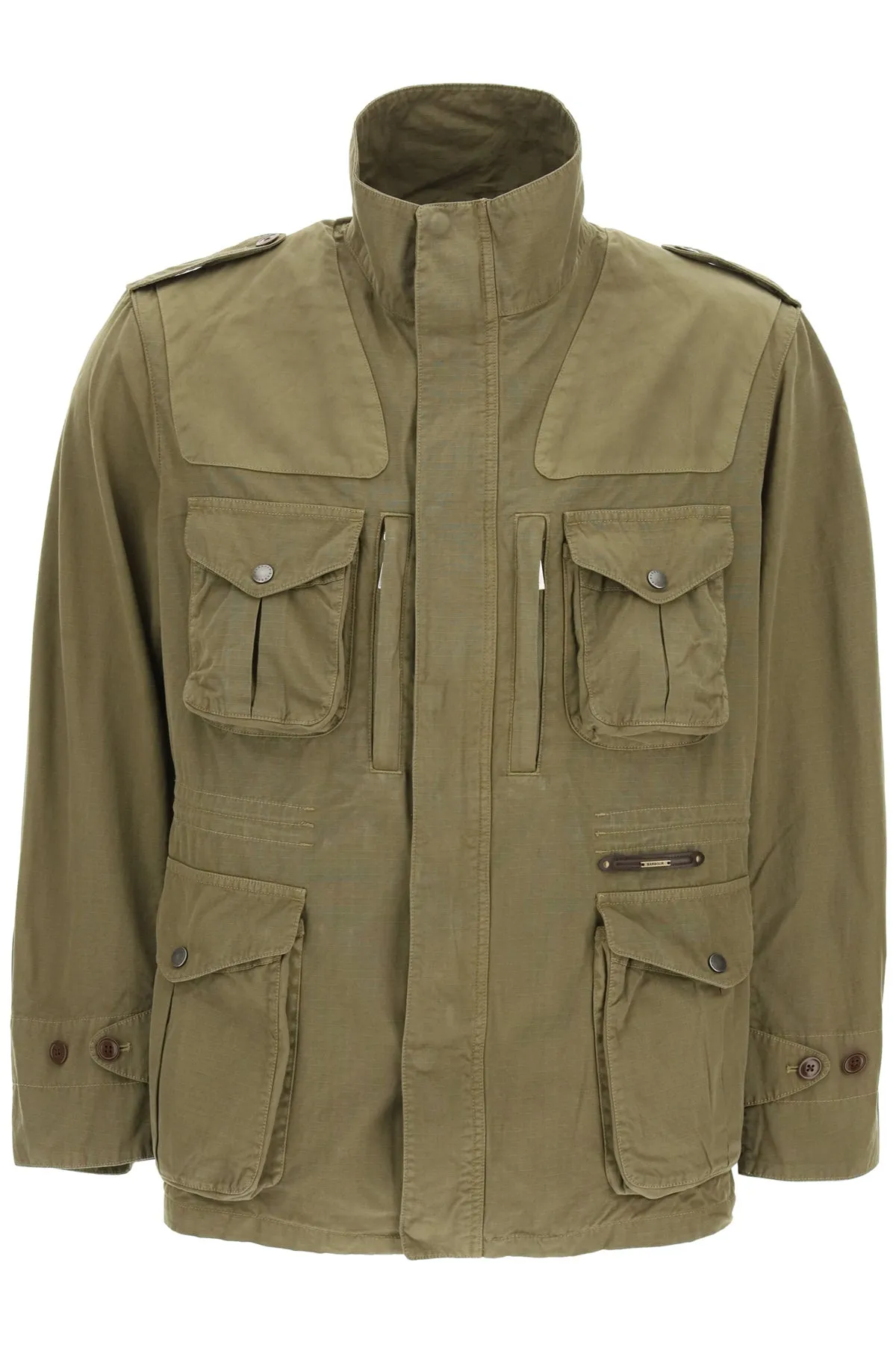 Barbour Patch-Pocket Zip-Up Jacket