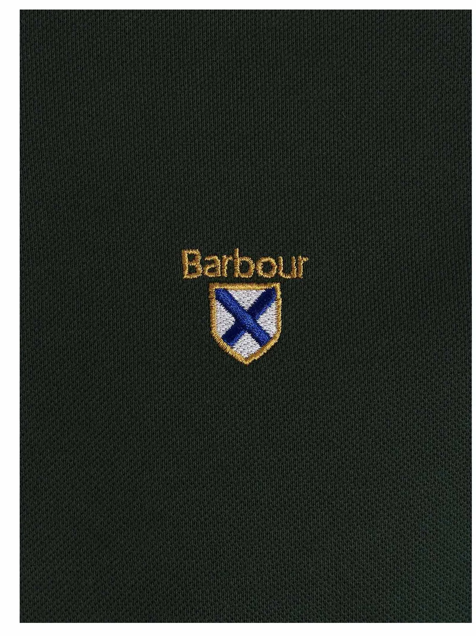 Barbour Society Logo Embroidered Short Sleeved Polo Shirt