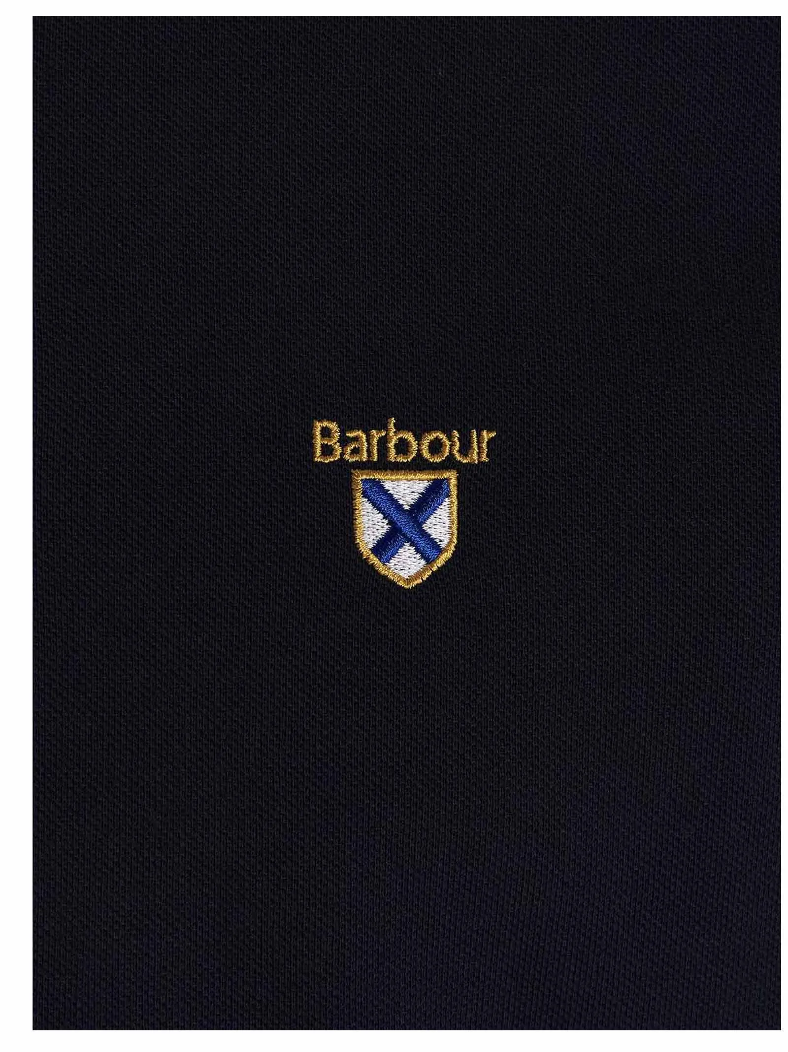Barbour Society Logo Embroidered Short Sleeved Polo Shirt